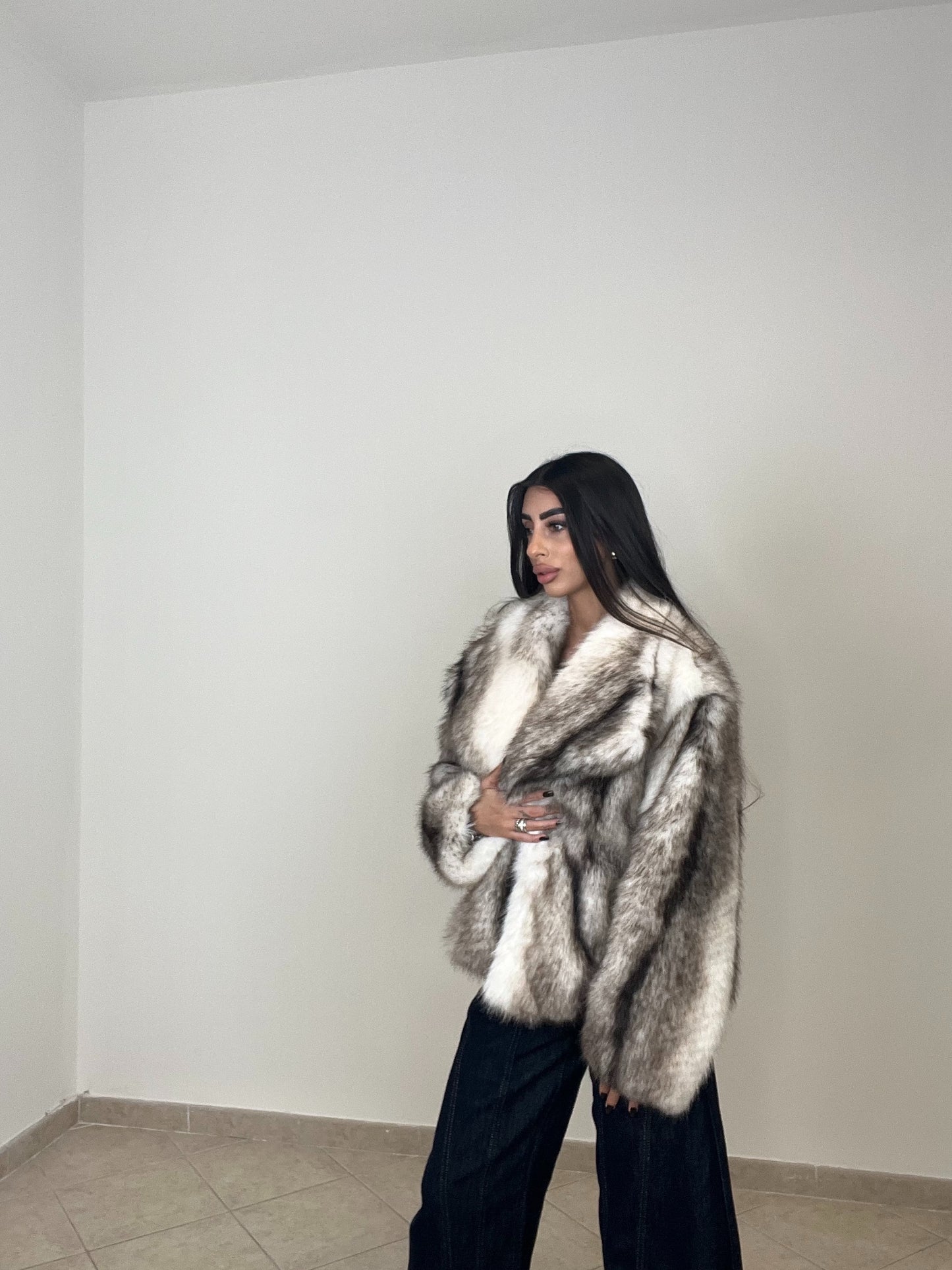 ECOFUR WOLF BICOLOR