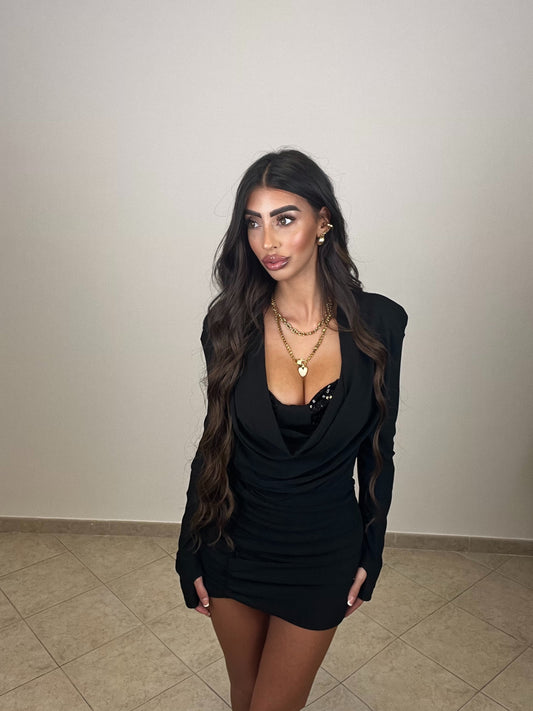 MINIDRESS FIOCCO NERO