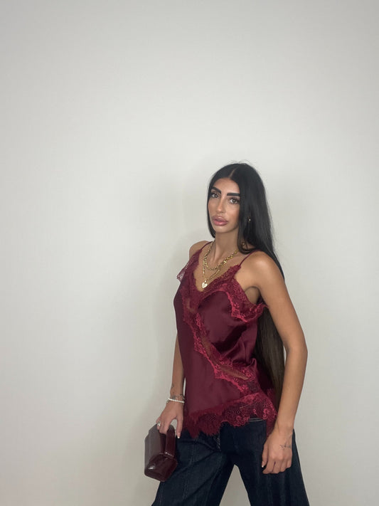 CANOTTA LINGERIE BORDEAUX