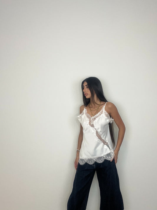 CANOTTA LINGERIE BIANCO