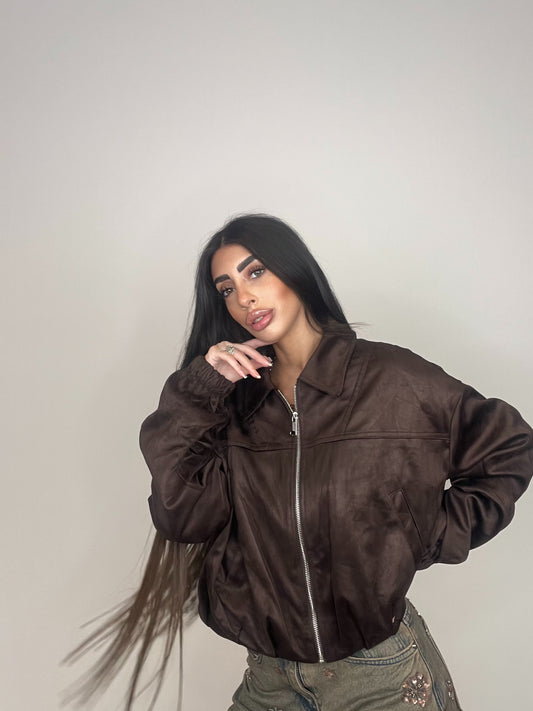 BOMB SCAMOSCIATO MARRONE