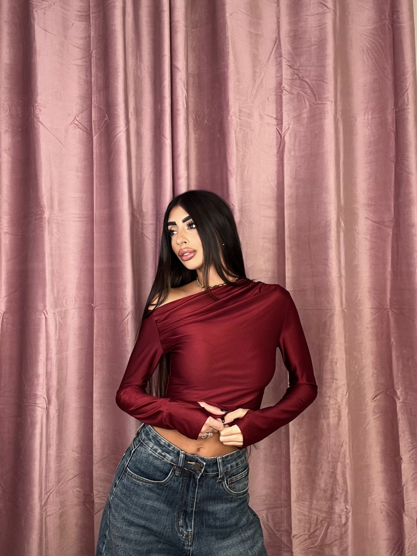 MAGLIA KOURTNEY BORDEAUX