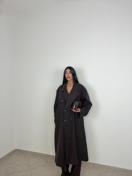 COAT OVER MARRONE