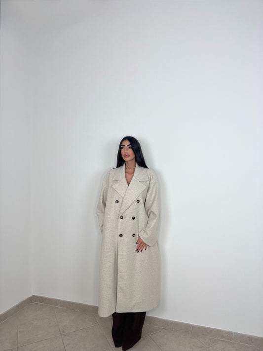 COAT OVER BEIGE