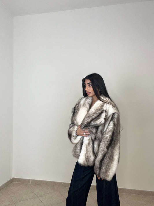 ECOFUR WOLF BICOLOR