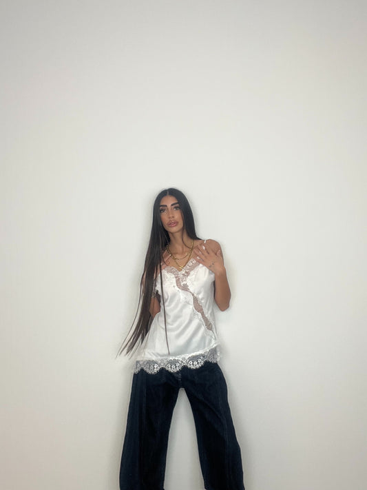 CANOTTA LINGERIE BIANCO