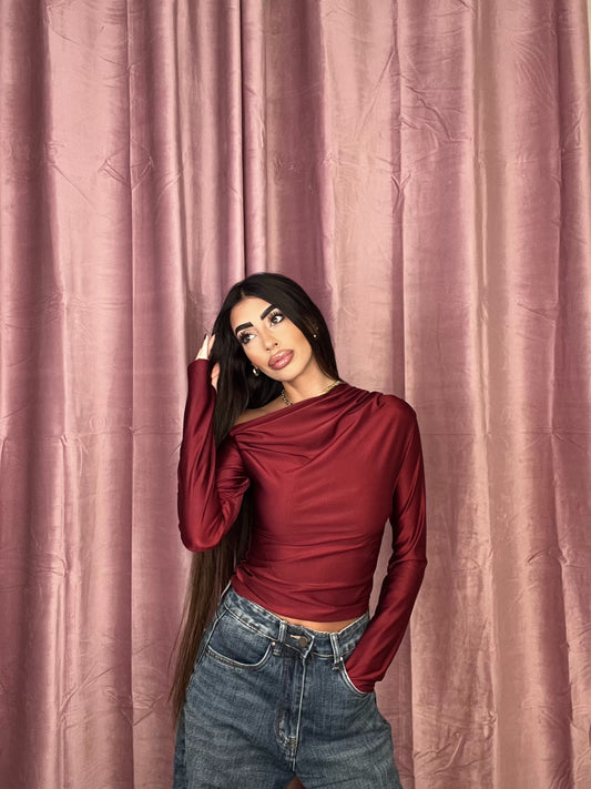 MAGLIA KOURTNEY BORDEAUX