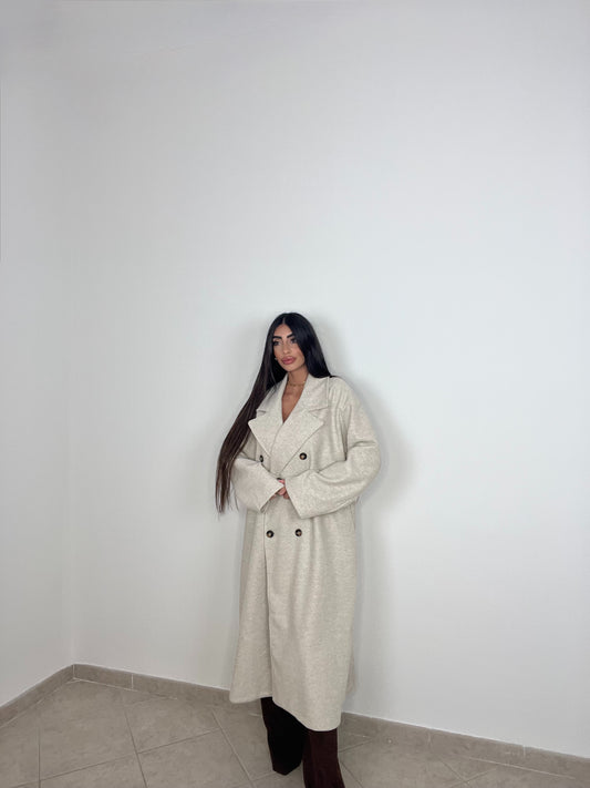 COAT OVER BEIGE