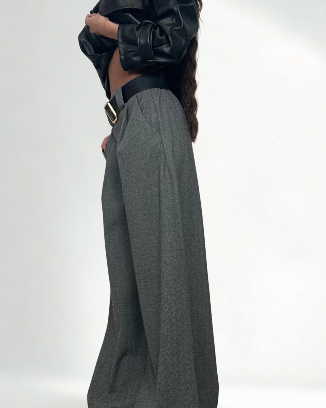 Pantalone Tweed con cintura